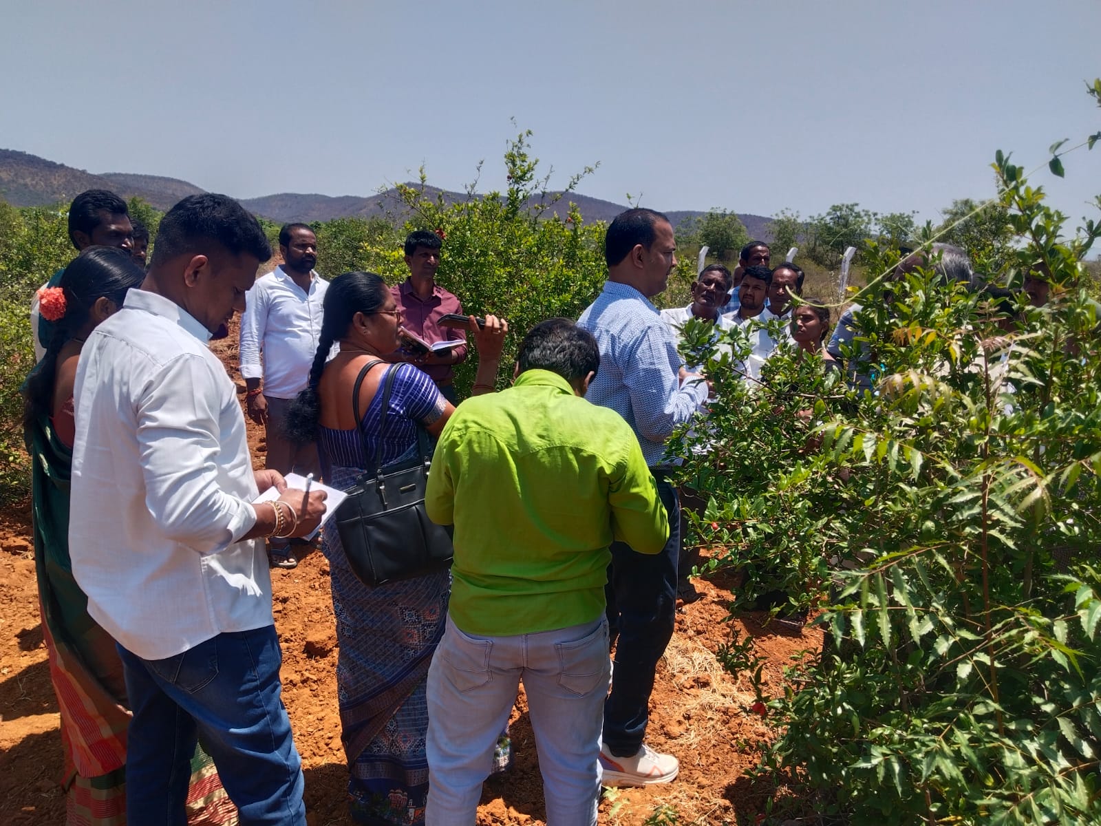 Farmer training session